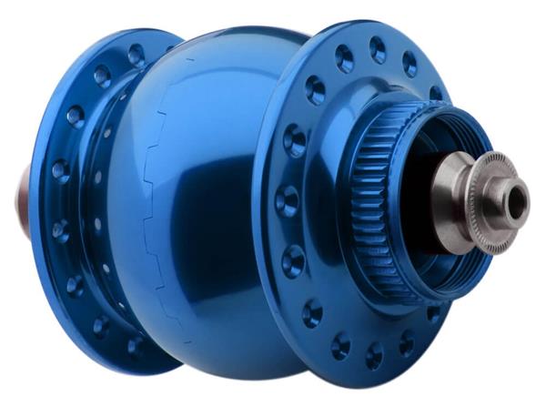 SON 28 Disc centerlock Hub Dynamo blue 36 hole 5 x 100 mm QR SON 28 Disc centerlock Hub Dynamo blue 36 hole 5 x 100 mm QR