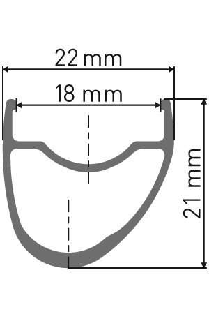 rim profile RR 411 disc asymmetric