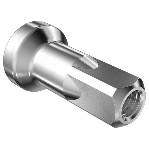 DT Swiss Messingnippel silber Prolock hidden (F) 2.0 / 12 mm