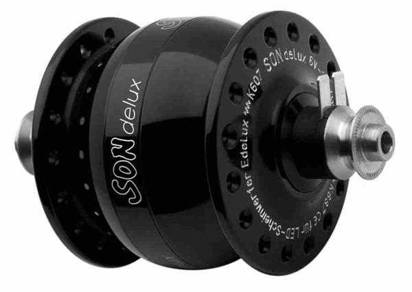 Son delux hub dynamo 32 hole black 5 x 100 QR Son delux hub dynamo 32 hole black 5 x 100 QR