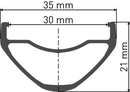 Felge DT FR 560 26" 32 Loch black, 559x30 Querschnitt