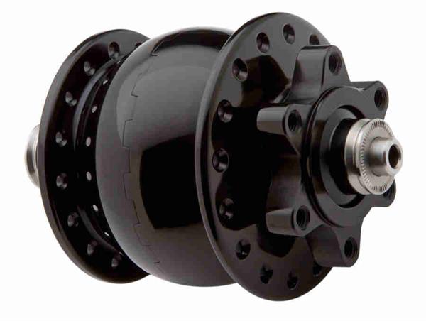 SON 28 Disc 6-Loch Nabendynamo schwarz 32 Loch 5 x 100 mm QR