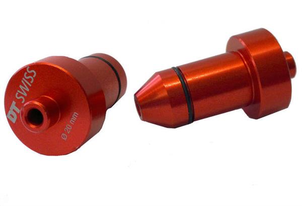 Zentrieradapter Alu rot für 20 mm Steckachsennaben