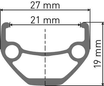 Rim DT 545d 700c disc black 36 hole, 622x21 outline