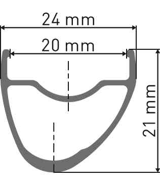 rim profile RR 421 disc asymmetric 28 hole
