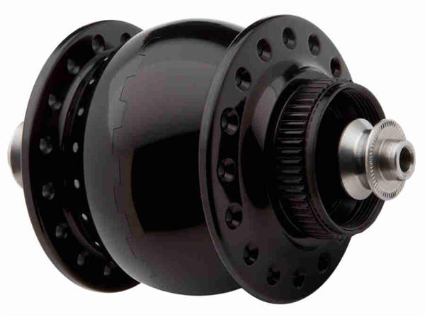 SON 28 disc centerlock Nabendynamo schwarz 36 Loch steckerlos (SL) 5 x 100 mm QR