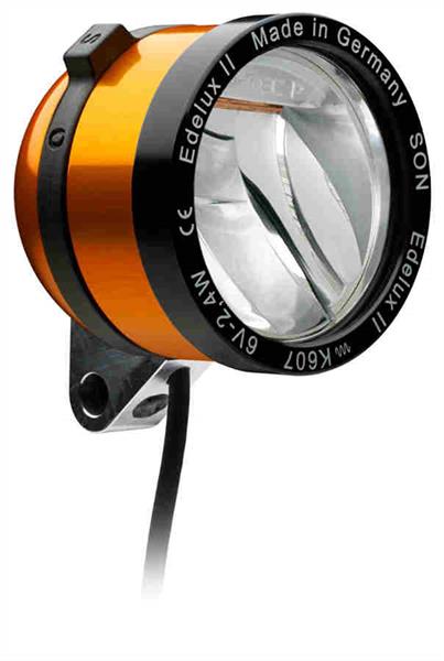 SON Scheinwerfer Edelux II orange eloxiert 36 cm anschlussfertig