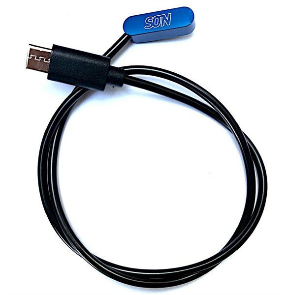 SON Ladekabel 46 cm, USB-C, Magnet-Stecker blau Art. 65644