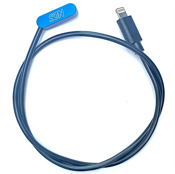 SON Charging Cable with Magnetic Connector 46 cm cable for Apple blue