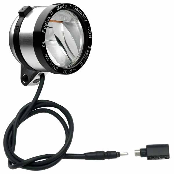 Edelux II mit mit Koax-Stecker silber eloxiert 100 cm Kabel