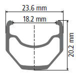 Rim DT TK 540 black, non-disc 36 hole, 622x19C Rim DT TK 540 black, non-disc 36 hole, 622x19C