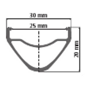 XM 421 29er black 32h, 622x25