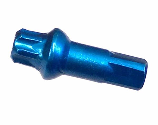 DT Swiss Squorx Alu Nippel 2.0 / 15 mm blau mit Torx Aufnahme DT Swiss Squorx Alu Nippel 2.0 / 15 mm blau mit Torx Aufnahme