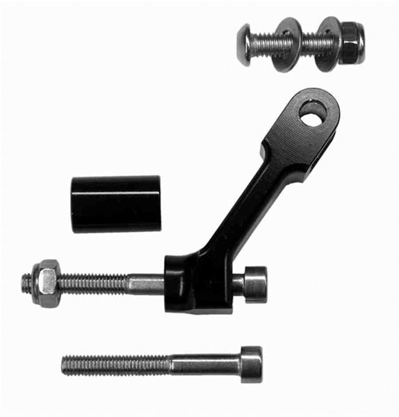 SON Halter gefräst, schwarz eloxiert, 33 x 37 mm