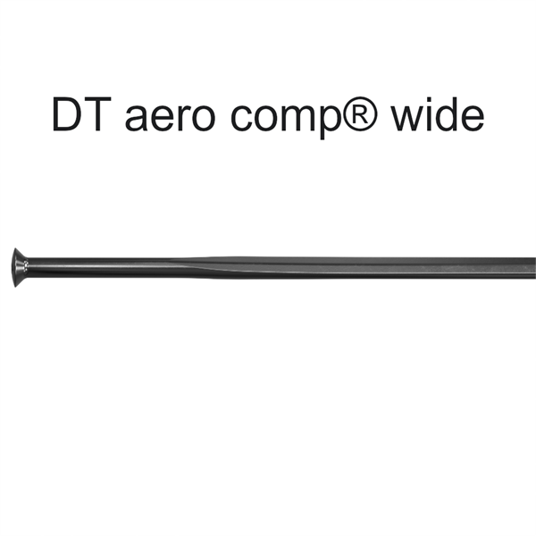DT Swiss Aero Comp Wide straightpull 2.0 / 1.0 / 2.8 mm black