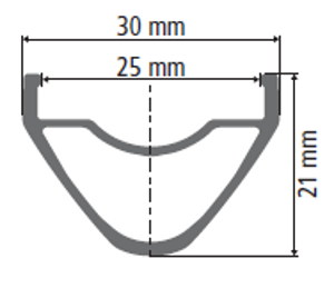 EX 471 27.5 black 32 hole, 584x25