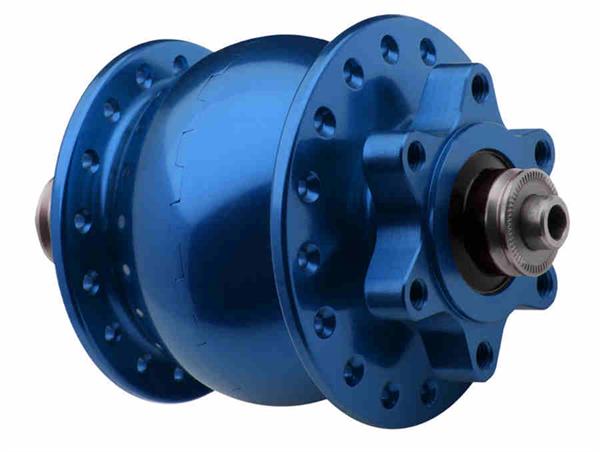 SON 28 Disc IS Hub Dynamo blue 36 hole 5 x 100 mm QR SON 28 Disc IS Hub Dynamo blue 36 hole 5 x 100 mm QR
