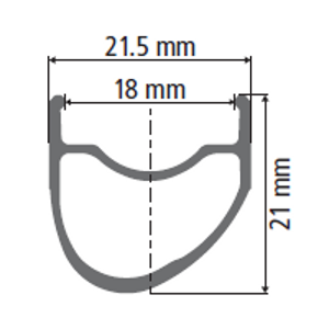 Rim DT RR 411 asymmetric black 32L 622x18C Rim DT RR 411 asymmetric black 32L 622x18C