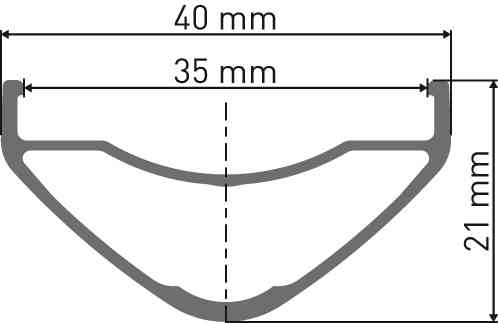 rim profile DT Swiss XM 521 disc rim profile DT Swiss XM 521 disc