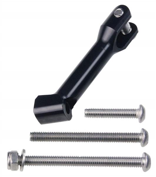 Son Bracket milled long, aluminum black, 45 x 52 mm