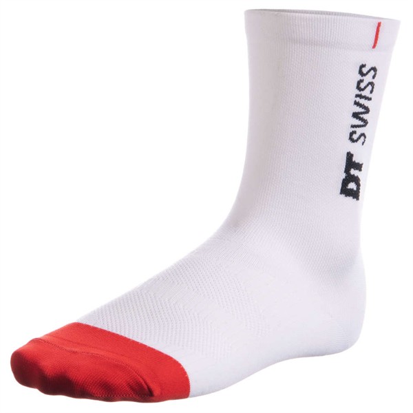 DT Swiss ROAD LOGO CYCLING SOCKS, WHITE, 39/42